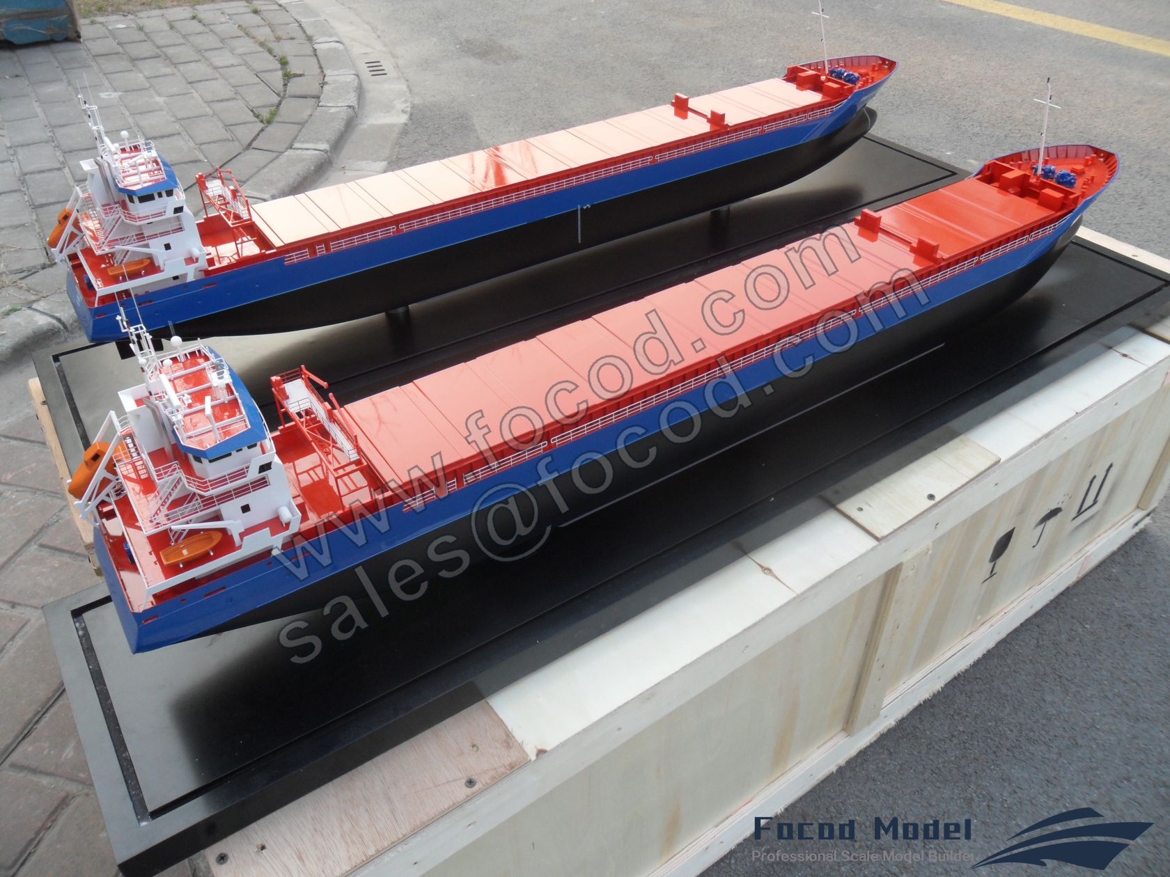 custom made model of 118m General Cargo vessel